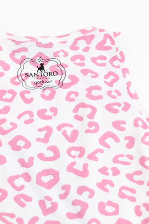 Abitino bambina Santoro Gorjuss 61105 maculato rosa cotone