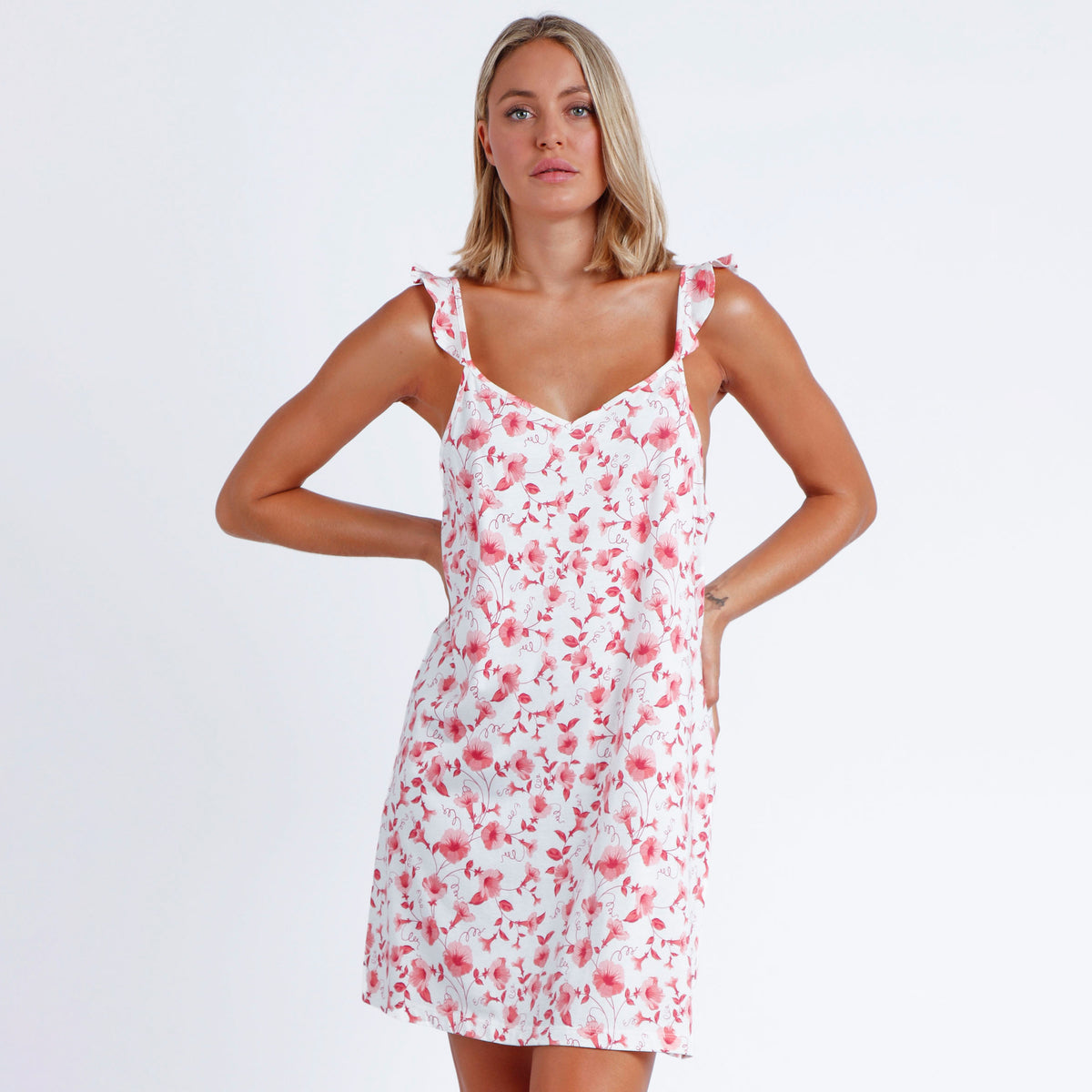 Abitino donna estivo Admas 61157 cotone floreale