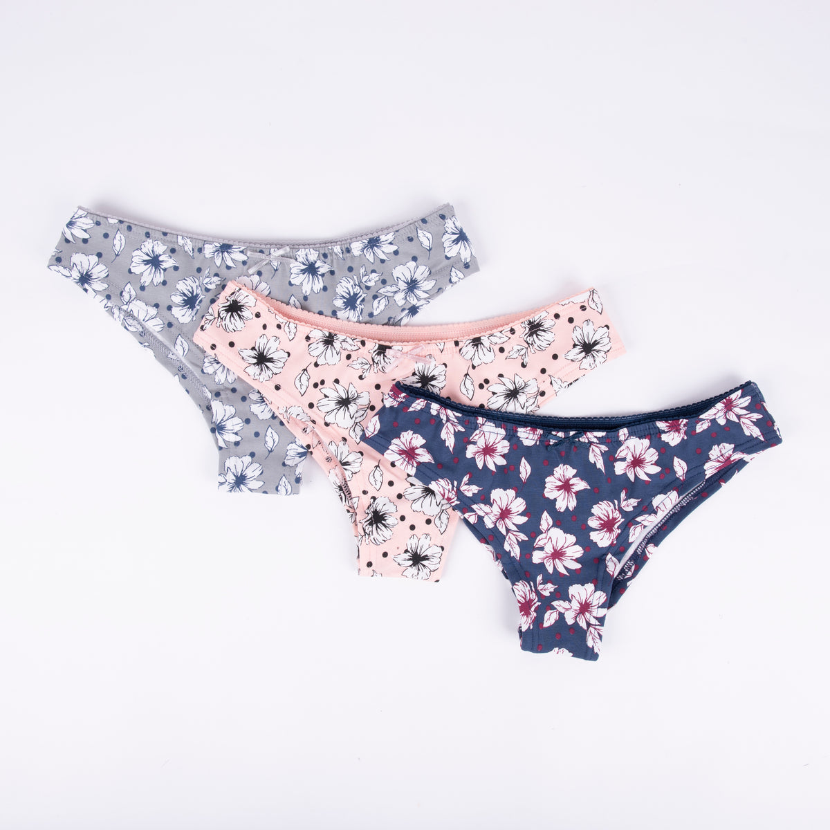 Brasiliano donna jadea 6121 vita bassa floreale 3 pezzi