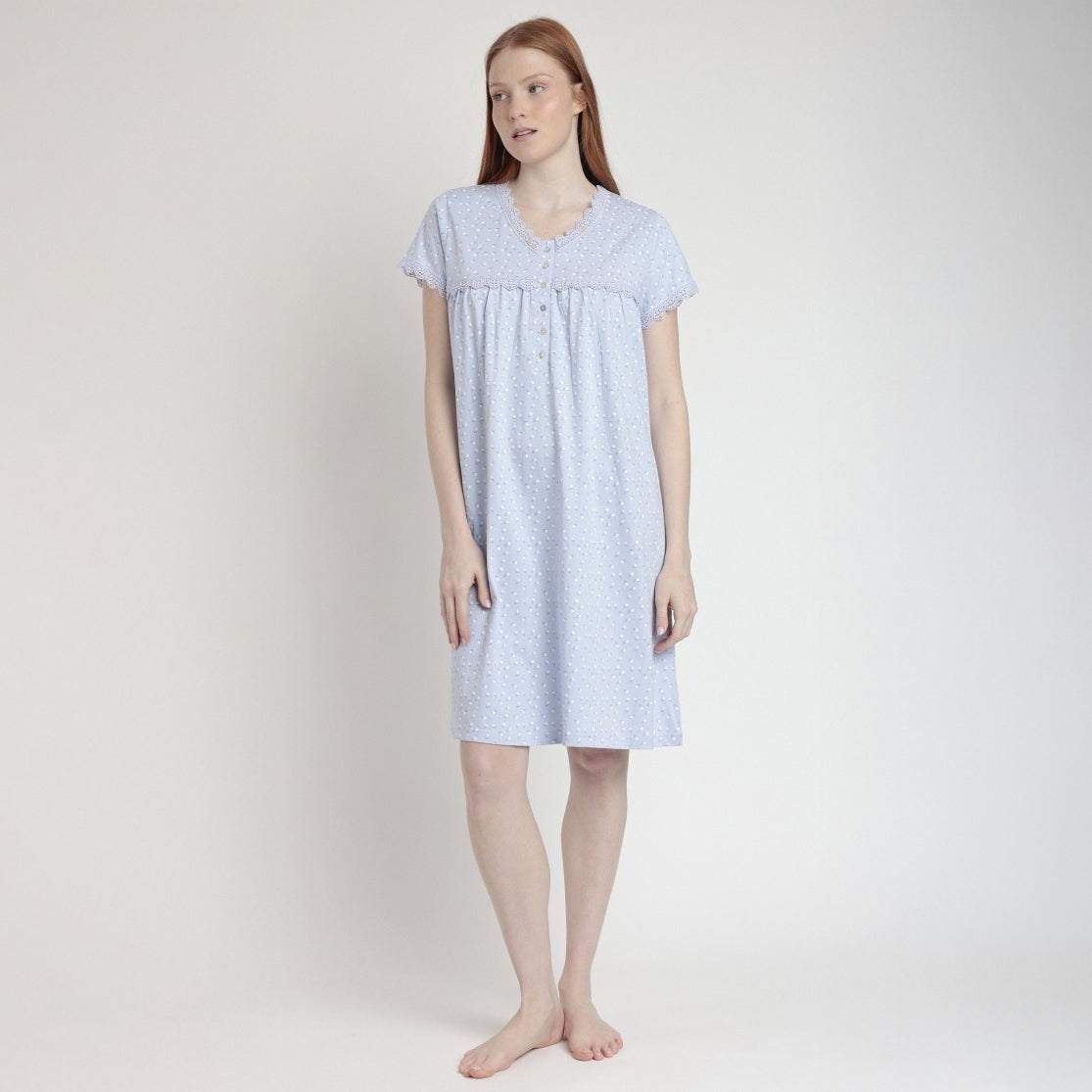 Camicia da notte donna puro cotone Admas 61359