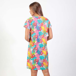 Camicia da donna scollo serafno tropicale Admas 61499