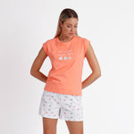 Pigiama donna Admas 62032 cuori 100% cotone