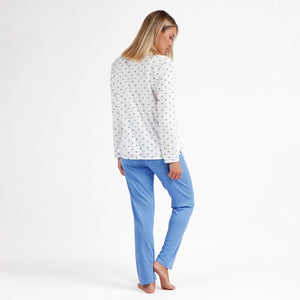 Pigiama lungo donna cotone Admas 62038