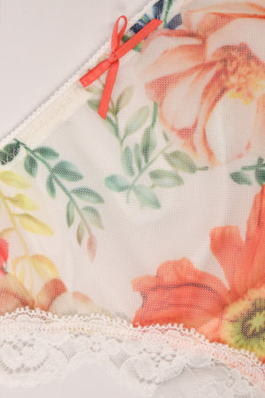 Slip Jadea 6238 a vita bassa celeste + latte floreali in cotone elasticizzato 2 pz