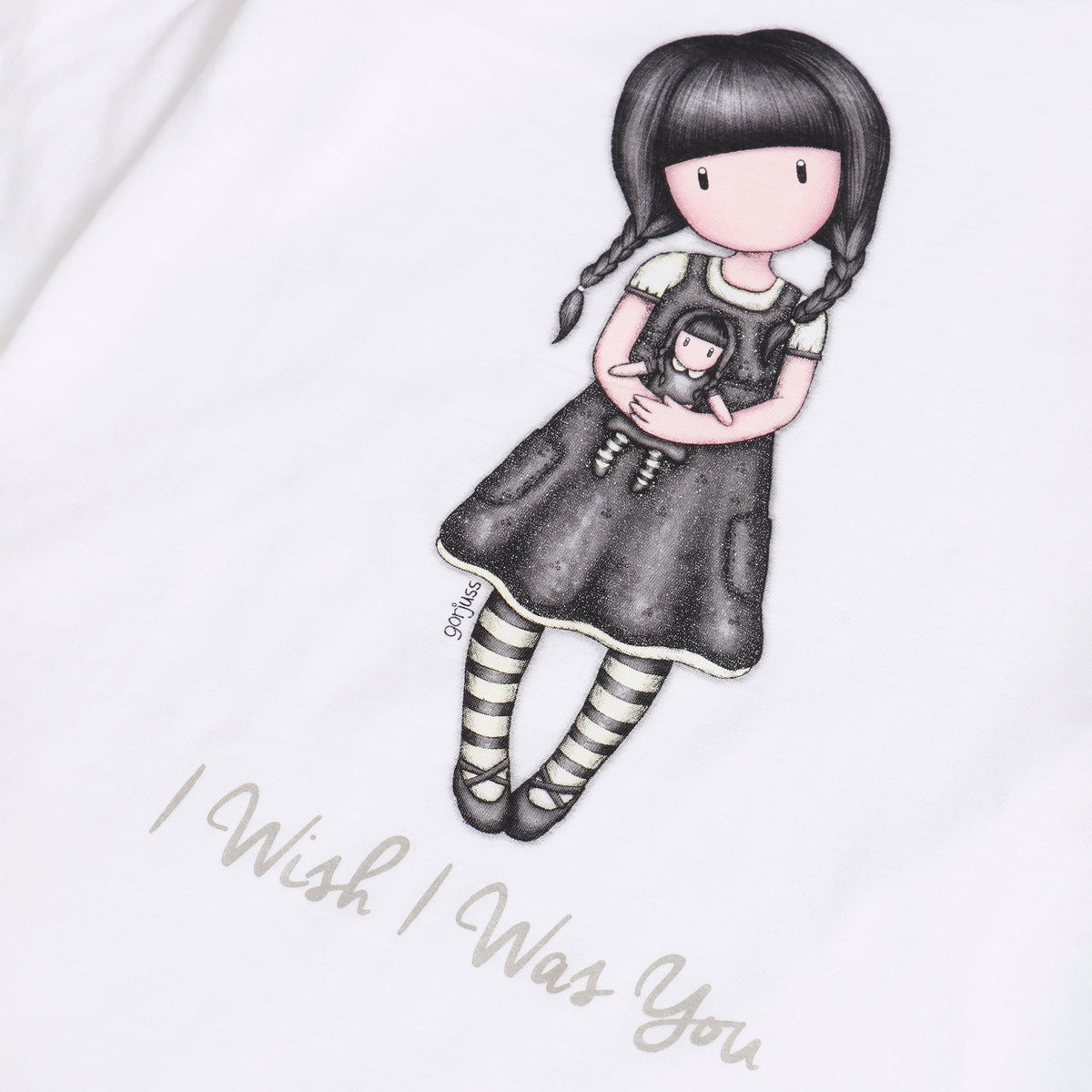 Pigiama bimba lungo cotone Mercoledì Addams Santoro 62403