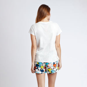 Pigiama donna estivo Aznar 62432 Snoopy 100% cotone