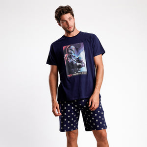 Pigiama uomo estivo Star Wars 62484 100% cotone