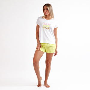 Pigiama donna estivo Admas 62500 stella 100% cotone