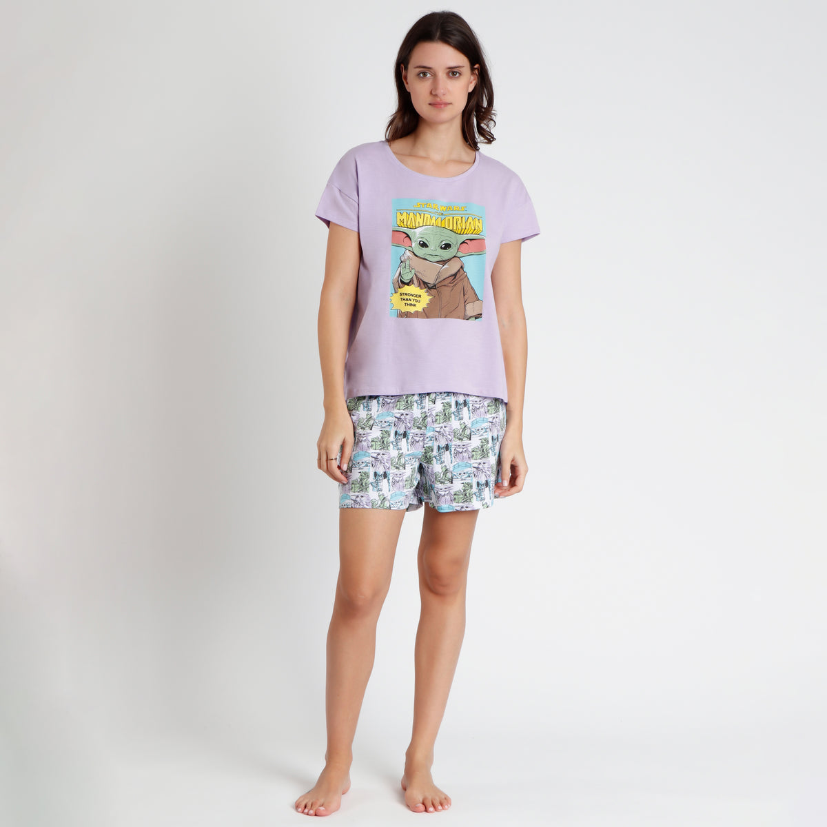 Pigiama donna Star Wars Yoda 62525 lilla