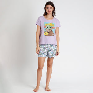 Pigiama donna Star Wars Yoda 62525 lilla