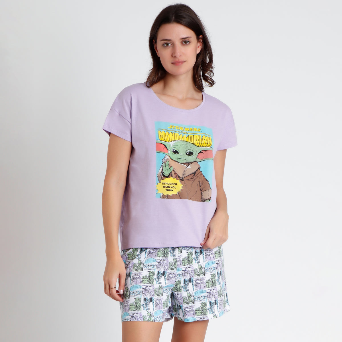 Pigiama donna Star Wars Yoda 62525 lilla