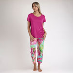 Pigiama donna fantasia tropicale viscosa Admas