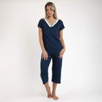 Pigiama donna pantalone capri viscosa Admas