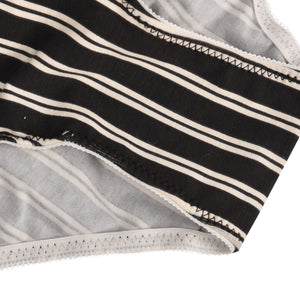 Slip vita bassa Jadea 6321 nero + blu in cotone elasticizzato e pizzo 2 pz