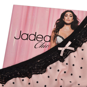 Slip midi Jadea 6327 pesco + seta a pois in cotone elasticizzato 2 pz
