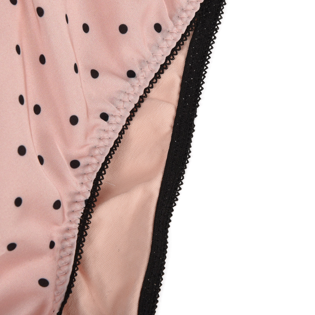 Slip midi Jadea 6327 pesco + seta a pois in cotone elasticizzato 2 pz
