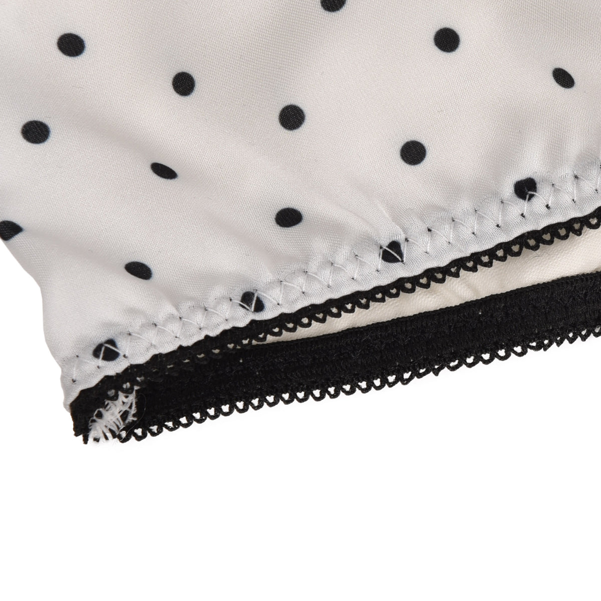 Slip midi Jadea 6327 pesco + seta a pois in cotone elasticizzato 2 pz