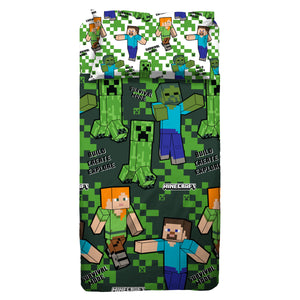 Completo Letto in cotone Una Piazza Hermet Minecraft