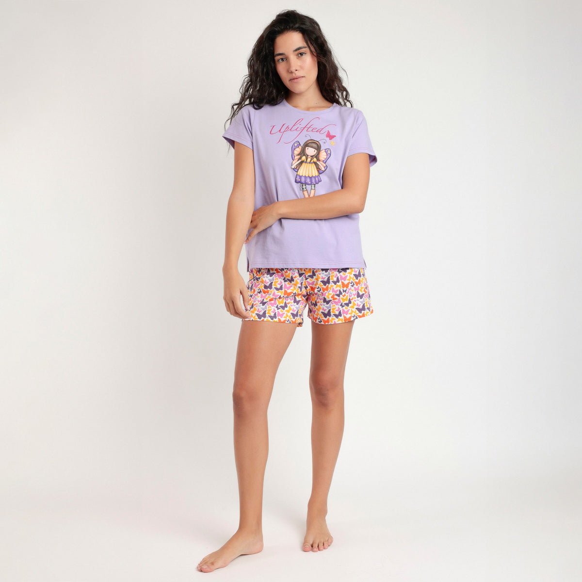 Pigiama estivo donna farfalline 100% cotone Santoro 63380