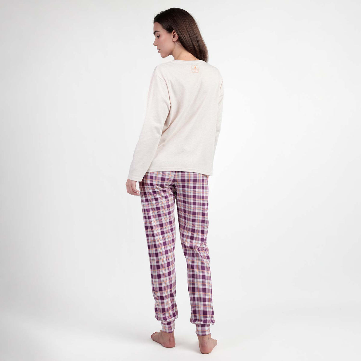 Pigiama donna in caldo cotone tartan Santoro 63384