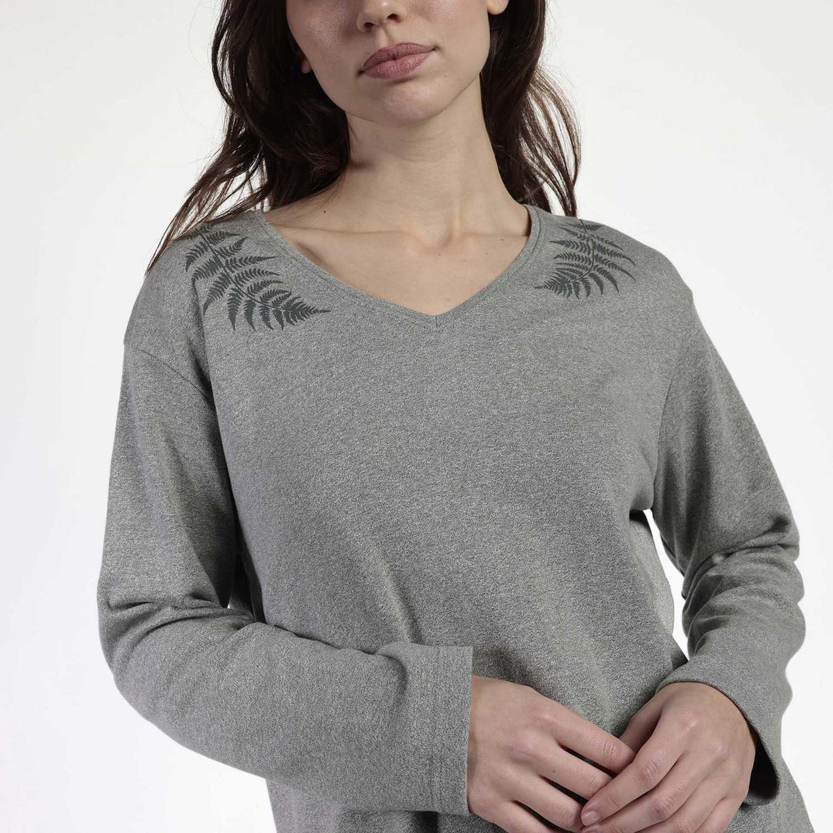 Pigiama donna scollo V in caldo cotone Admas 63591