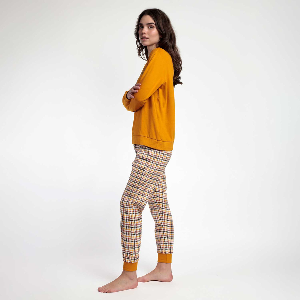 Pigiama donna cagnolino in caldo cotone Admas 63633
