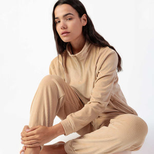 Pigiama donna ciniglia a coste Admas 63649