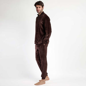 Pigiama uomo in ciniglia collo alto Admas 63795