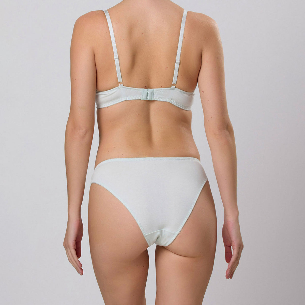 Slip donna Jadea 6411 cotone e inserti in pizzo 2 pezzi