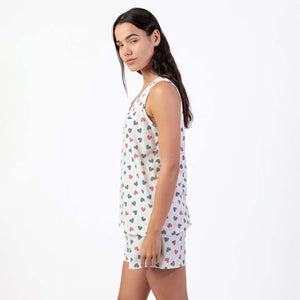 Pigiama donna con cuoricini cotone Admas 64121