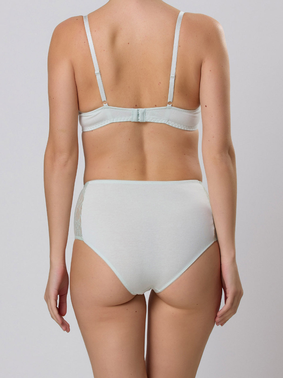 Slip midi Jadea 6413 cotone e pizzo 2 pezzi assortiti