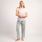 Pigiama donna estivo gessato cotone Admas 64592
