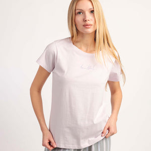 Pigiama donna estivo gessato cotone Admas 64592