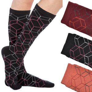 Calze lunghe gambaletto caldo cotone Meritex 6589 B 3 paia