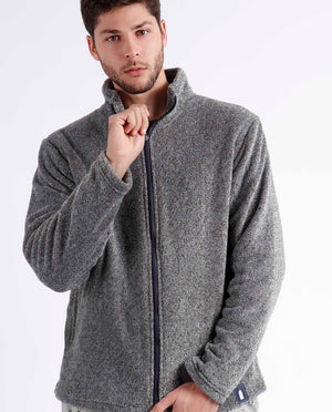 Giacca uomo a collo alto in pile di coral Admas 67055