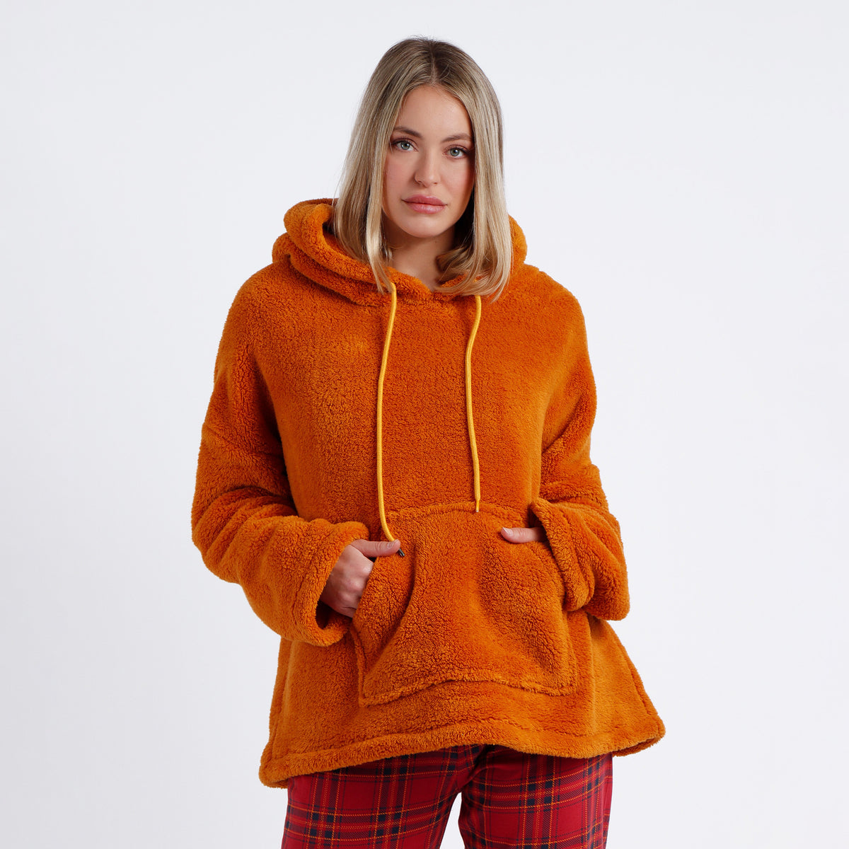 Felpa con cappuccio in pile coral giacca da camera Admas 67096