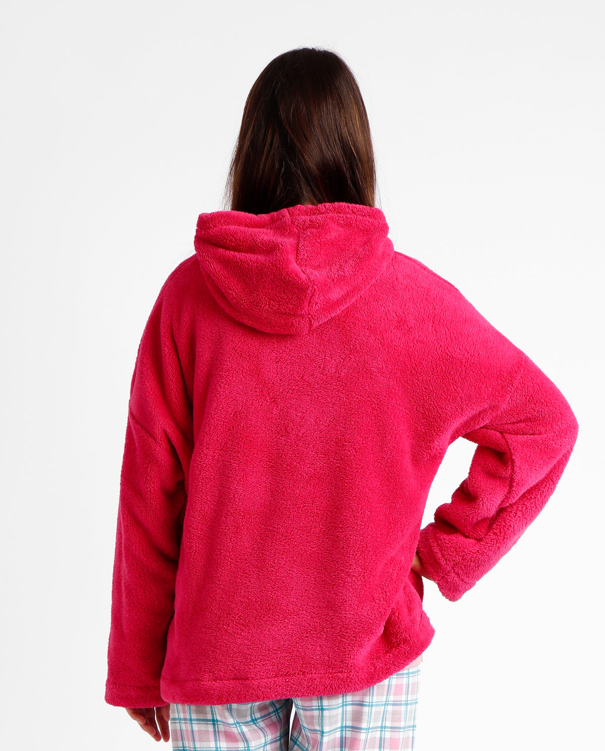 Felpa con cappuccio in pile coral giacca da camera Admas 67096