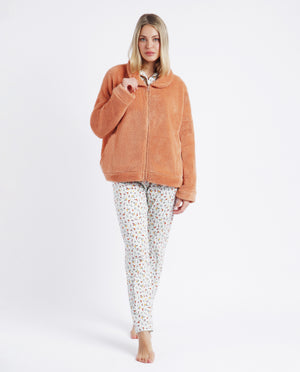 Giacca donna con zip Admas pile di coral 67097