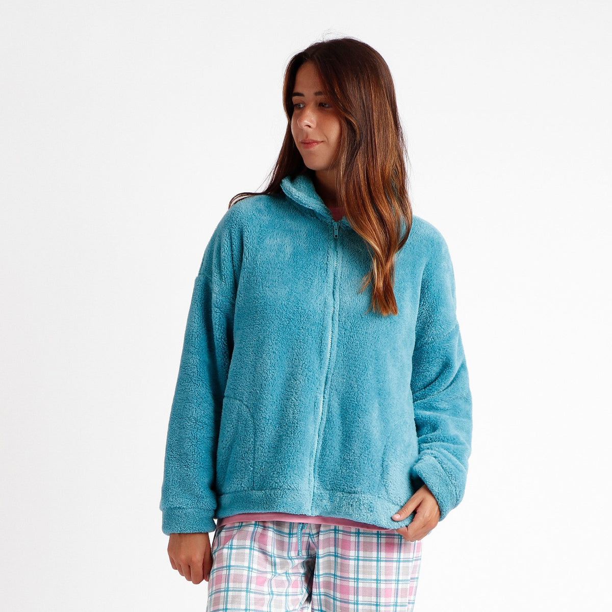 Giacca donna con zip Admas pile di coral 67097