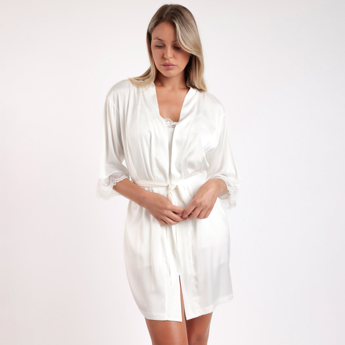Kimono Donna Sposa Effetto Raso Admas 67231