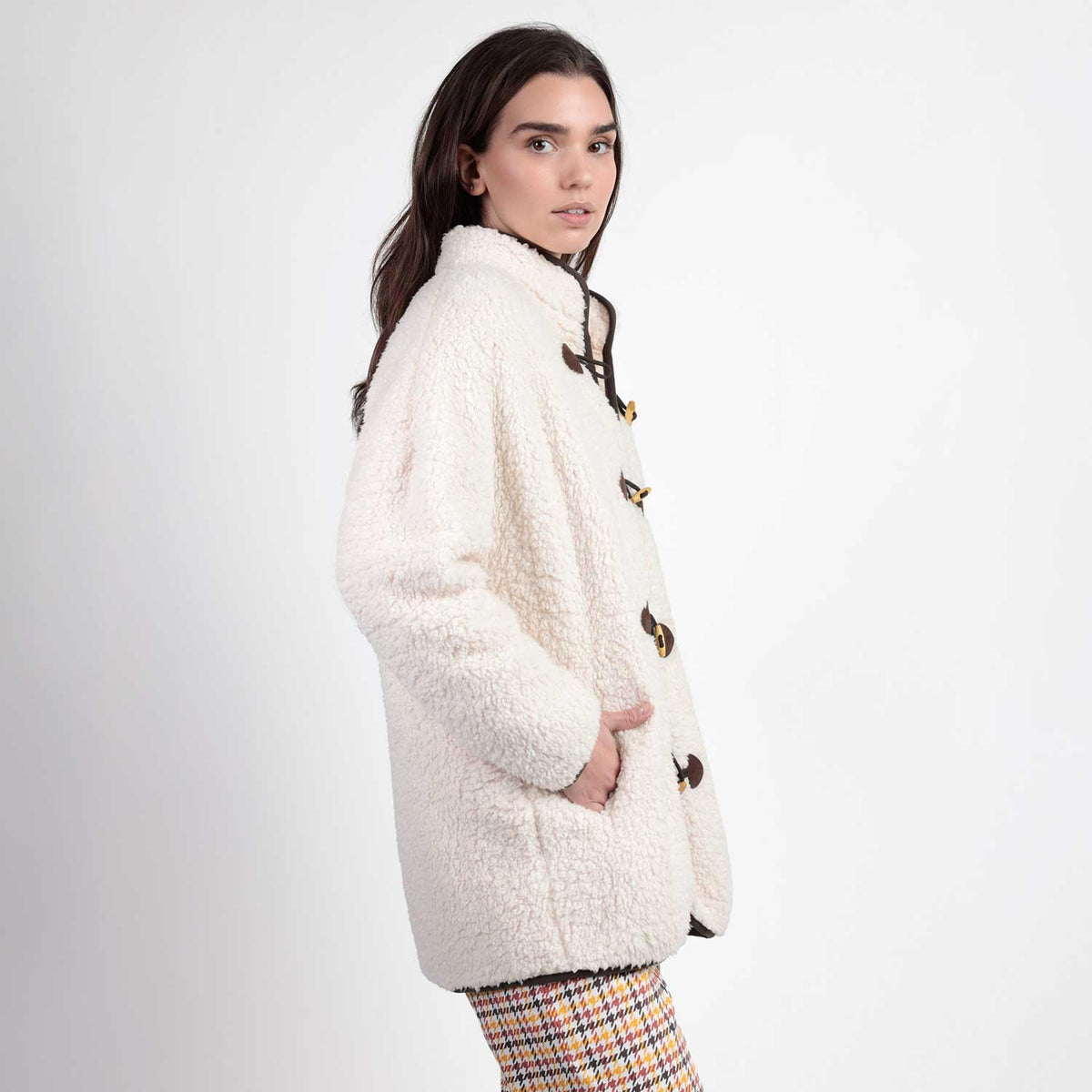 Giacca da camera donna in soffice sherpa Admas 67278