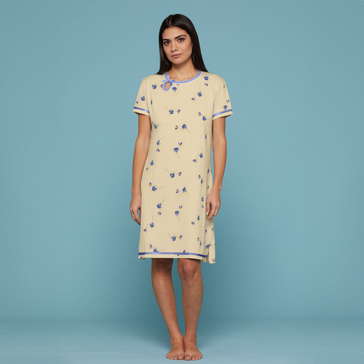 Camicia da notte donna cotone Cippi 6745-B-S23