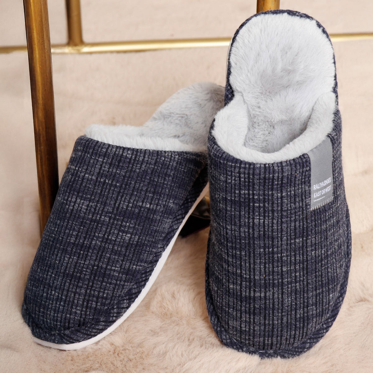 Pantofole Uomo con pelliccia sintetica interna ADMAS 69046