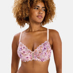 Reggiseno con ferretto pizzo fiori colorati Sans complexe 709212