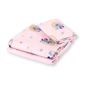 Completo lettino 100% cotone minnie Disney
