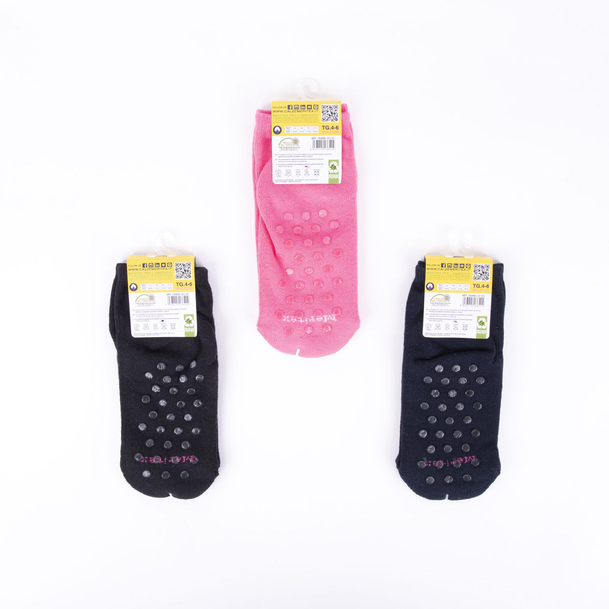 Calza antiscivolo Meritex 736 ABS bimba 6 paia