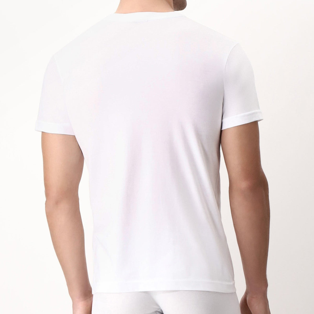 Maglia intima uomo Cagi 1305 cotone a V manica corta
