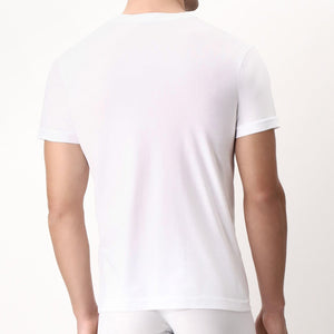 Maglia intima uomo Cagi 1305 cotone a V manica corta