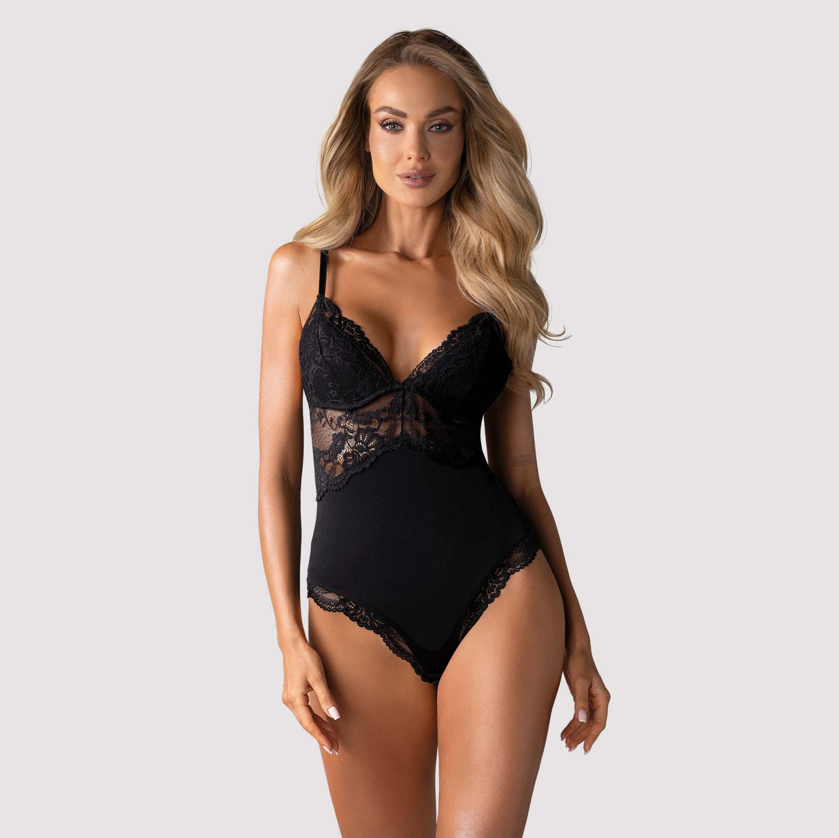 Sexy body Obsessive 810-ted-1 nero in pizzo
