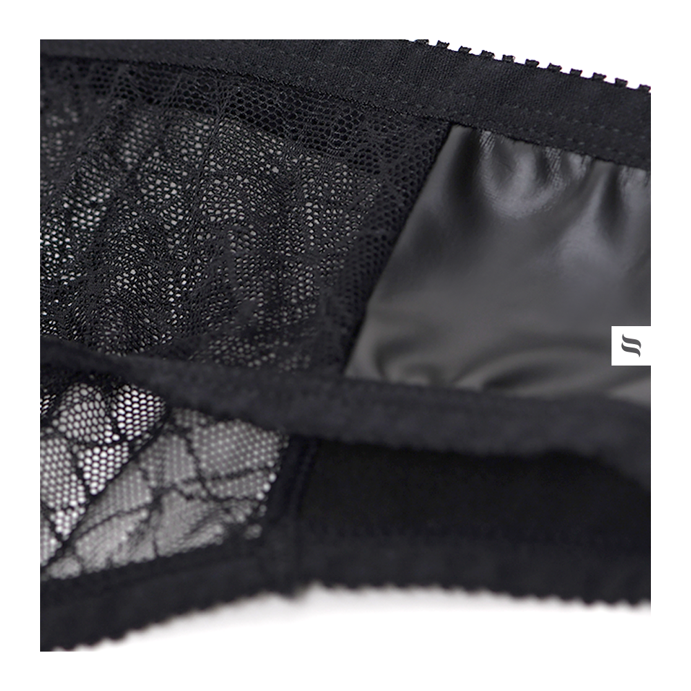 Sexy set reggiseno + reggicalze + perizoma Obsessive 859-seg-1 nero